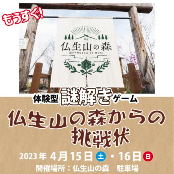 仏生山の森からの挑戦状